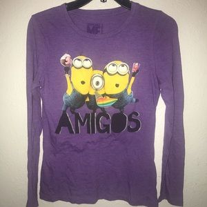 Purple Minion Longsleeve Tee
